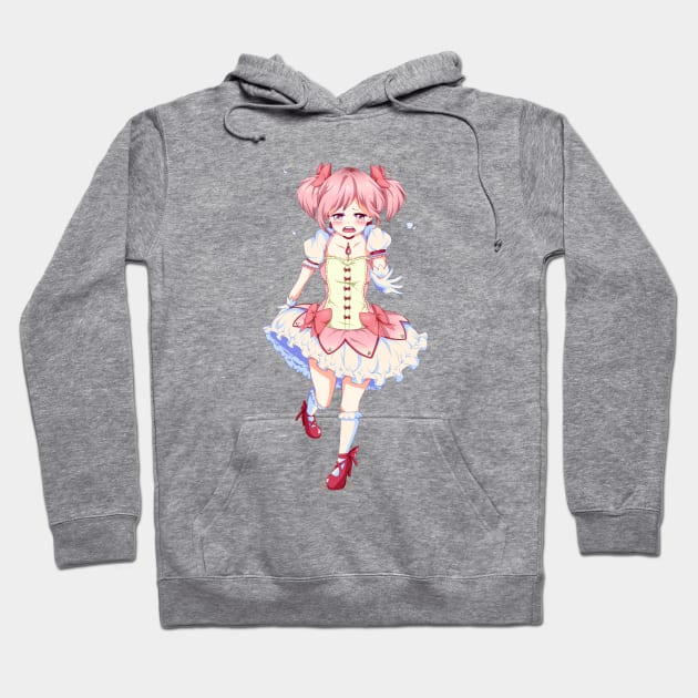 Crying Madoka Hoodie by Littlepancake